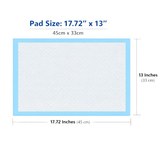 200 Pack -Disposable Changing Pads for Baby  – 45 x 33cm |  (2 Packs of 100)
