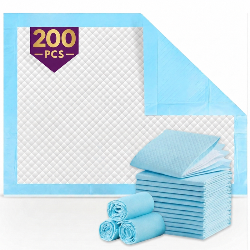200 Pack -Disposable Changing Pads for Baby  – 45 x 33cm |  (2 Packs of 100)